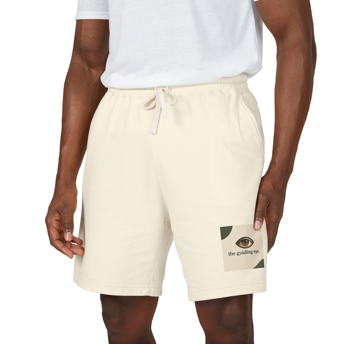 Minimalist Eye Graphic Sweat Shorts