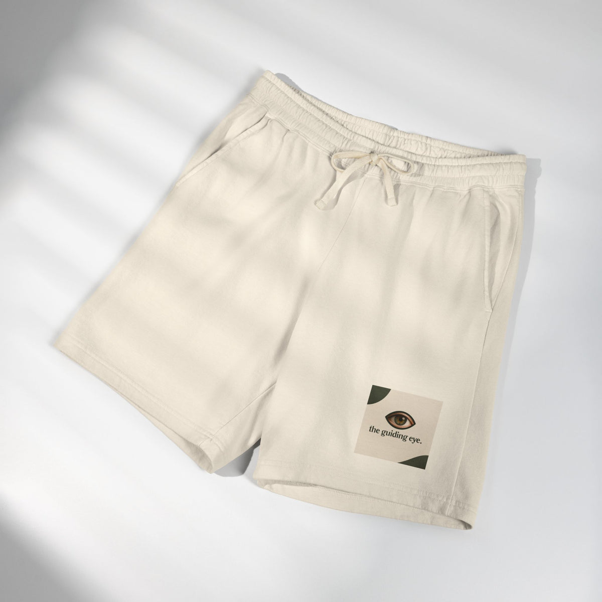 Minimalist Eye Graphic Sweat Shorts